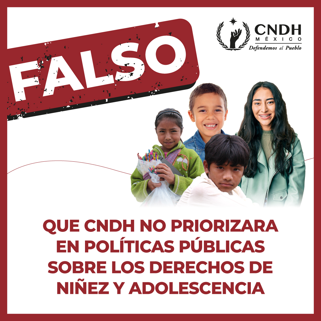Que CNDH no priorizara en políticas públicas sobre los derechos de niñez y adolescencia