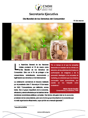Día Mundial de los Derechos del Consumidor