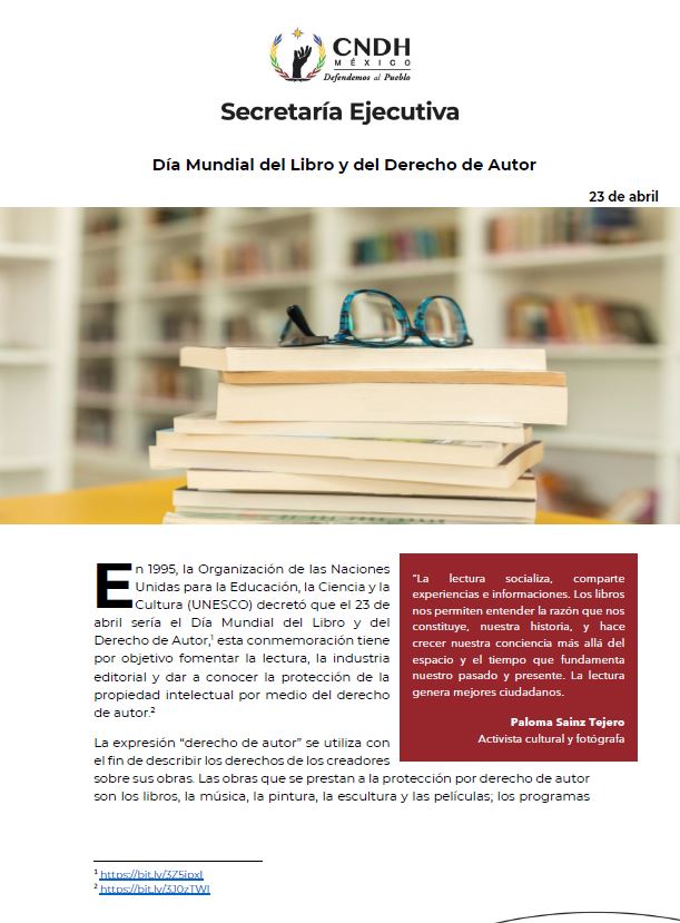 Día Mundial del Libro y del Derecho de Autor
