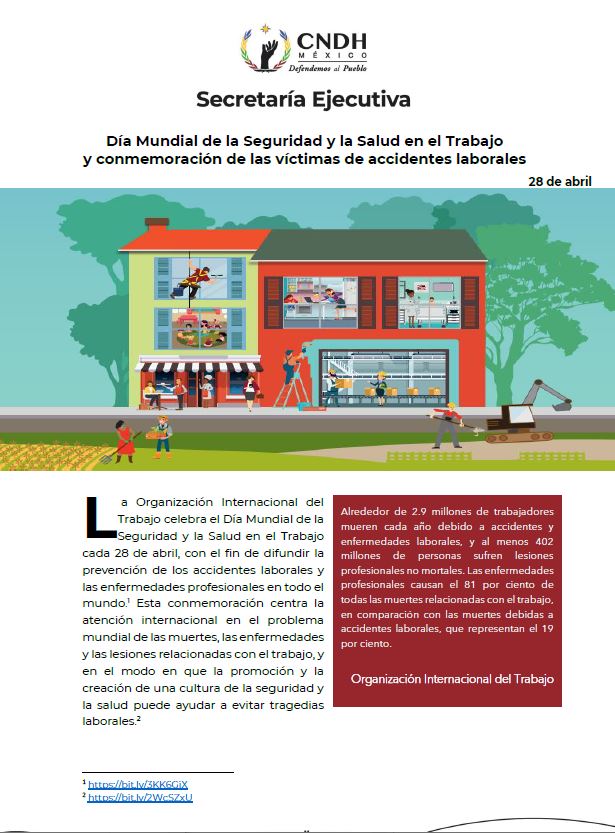 Día Mundial de la Seguridad y la Salud en el Trabajo y conmemoración de las víctimas de accidentes laborales