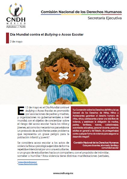 Día Mundial contra el Bullying o Acoso Escolar