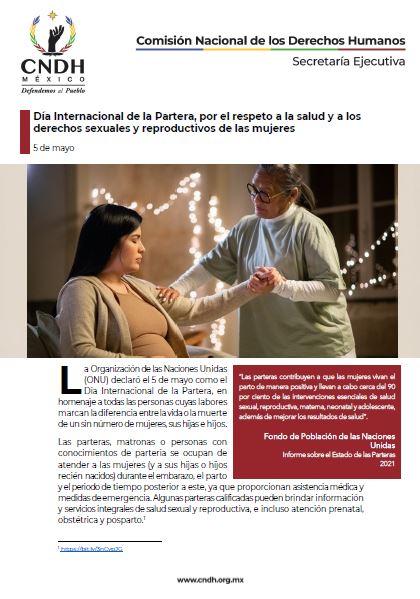 Día Internacional de la Partera, por el respeto a la salud y a los derechos sexuales y reproductivos de las mujeres