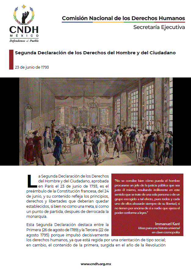 Segunda Declaración de los Derechos del Hombre y del Ciudadano