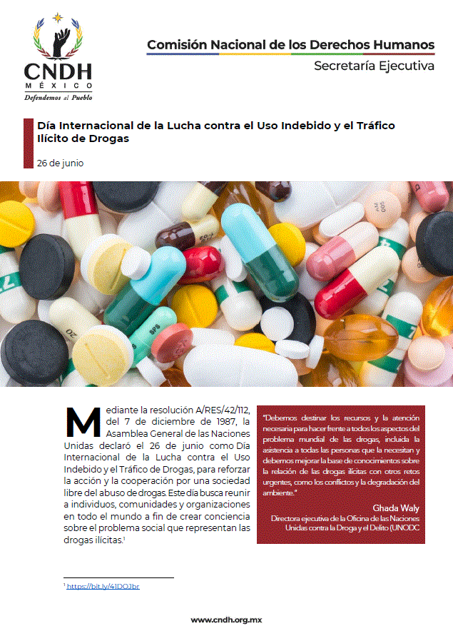 Día Internacional de la Lucha contra el Uso Indebido y el Tráfico Ilícito de Drogas