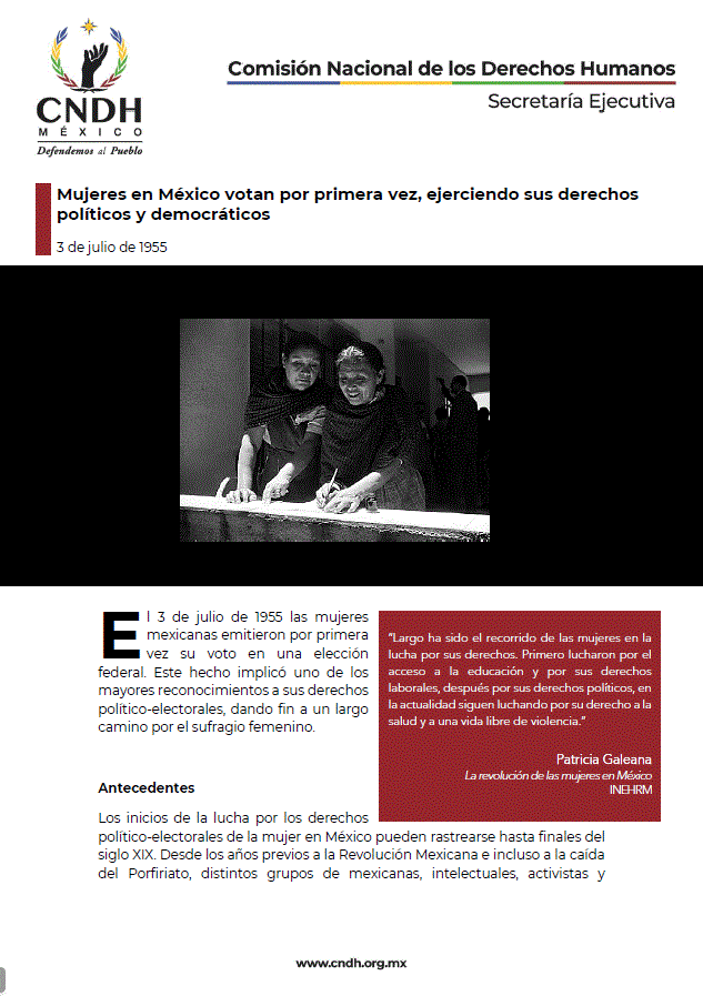 Mujeres en México votan por primera vez, ejerciendo sus derechos políticos y democráticos