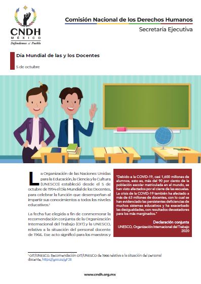 Día Mundial de las y los Docentes