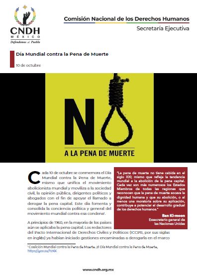 Día Mundial contra la Pena de Muerte