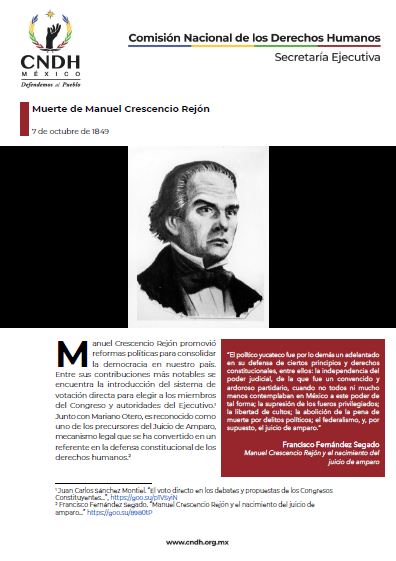 Muerte de Manuel Crescencio Rejón