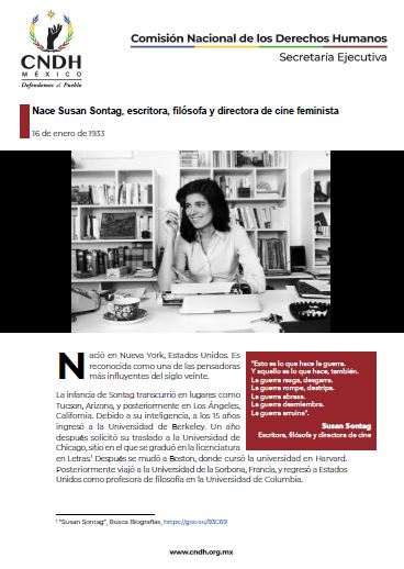 Nace Susan Sontag, escritora, filósofa y directora de cine feminista