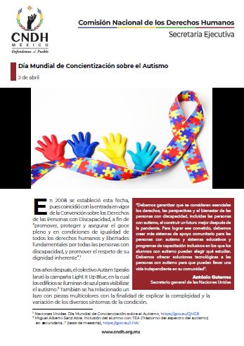 Día Mundial de Concientización sobre el Autismo