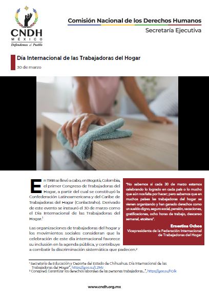 Día Internacional de las Trabajadoras del Hogar