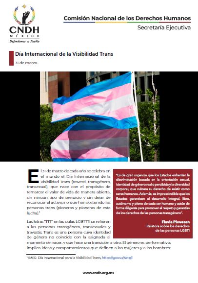 Día Internacional de la Visibilidad Trans