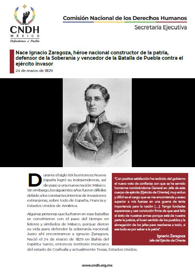 Nace Ignacio Zaragoza, héroe nacional constructor de la patria, defensor de la Soberanía y vencedor de la Batalla de Puebla contra el ejército invasor