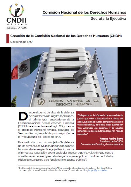 Creación de la Comisión Nacional de los Derechos Humanos (CNDH)