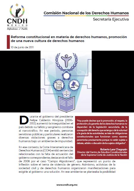 Reforma constitucional en materia de derechos humanos, promoción de una nueva cultura de derechos humanos