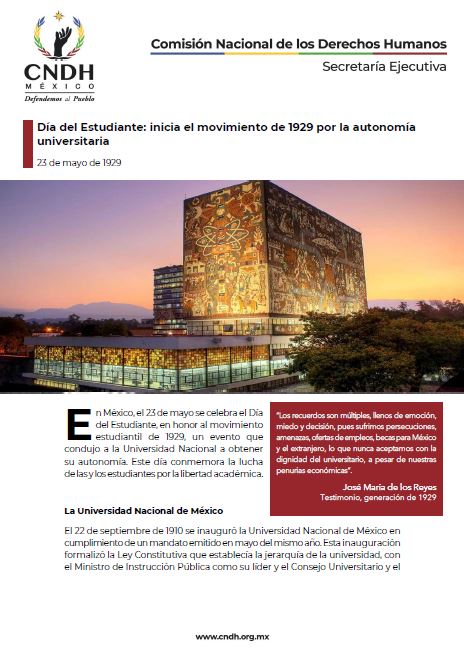 Día del Estudiante: inicia el movimiento de 1929 por la autonomía universitaria