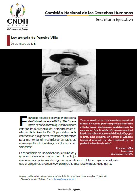 Ley agraria de Pancho Villa
