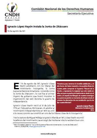 Ignacio López Rayón instala la Junta de Zitácuaro