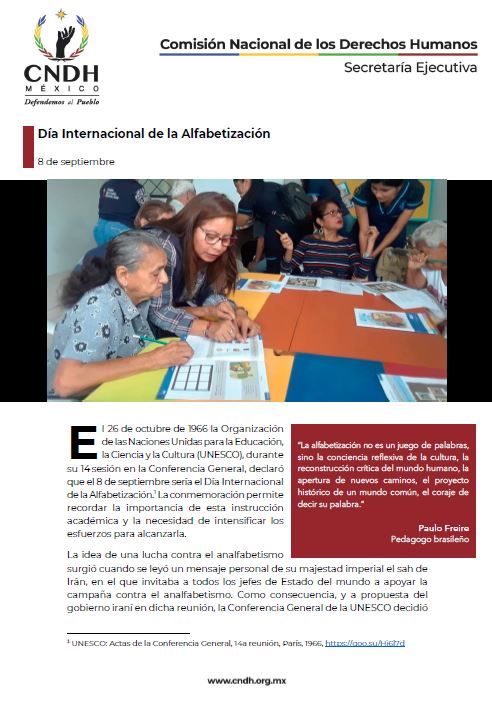 Día Internacional de la Alfabetización