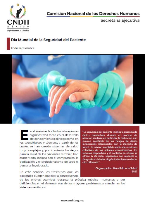 Día Mundial de la Seguridad del Paciente