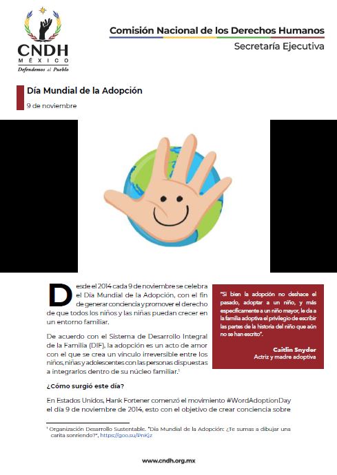 Día Mundial de la Adopción