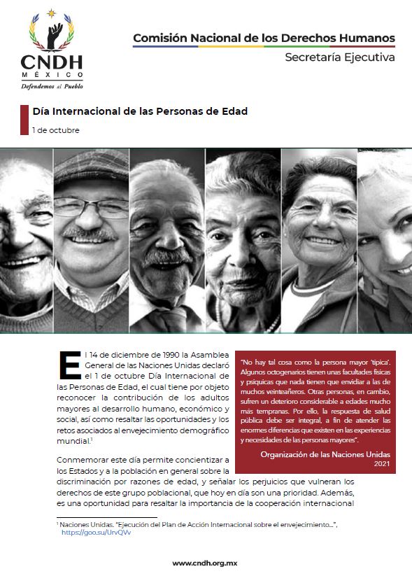 Día Internacional de las Personas de Edad