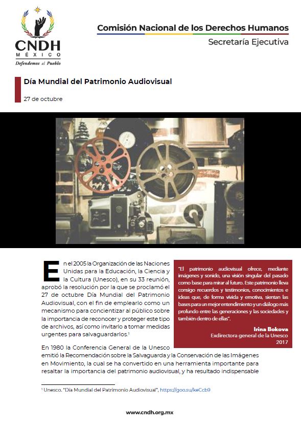 Día Mundial del Patrimonio Audiovisual