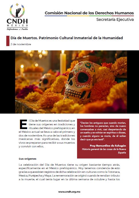 Día de Muertos. Patrimonio Cultural Inmaterial de la Humanidad