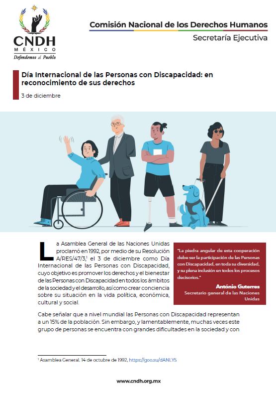Día Internacional de las Personas con Discapacidad: en reconocimiento de sus derechos