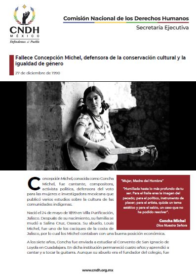 Fallece Concepción Michel, defensora de la conservación cultural y la igualdad de género