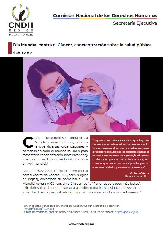 Día Mundial contra el Cáncer, concientización sobre la salud pública