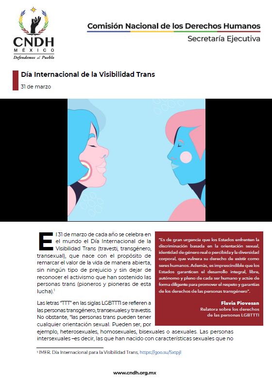 Día Internacional de la Visibilidad Trans