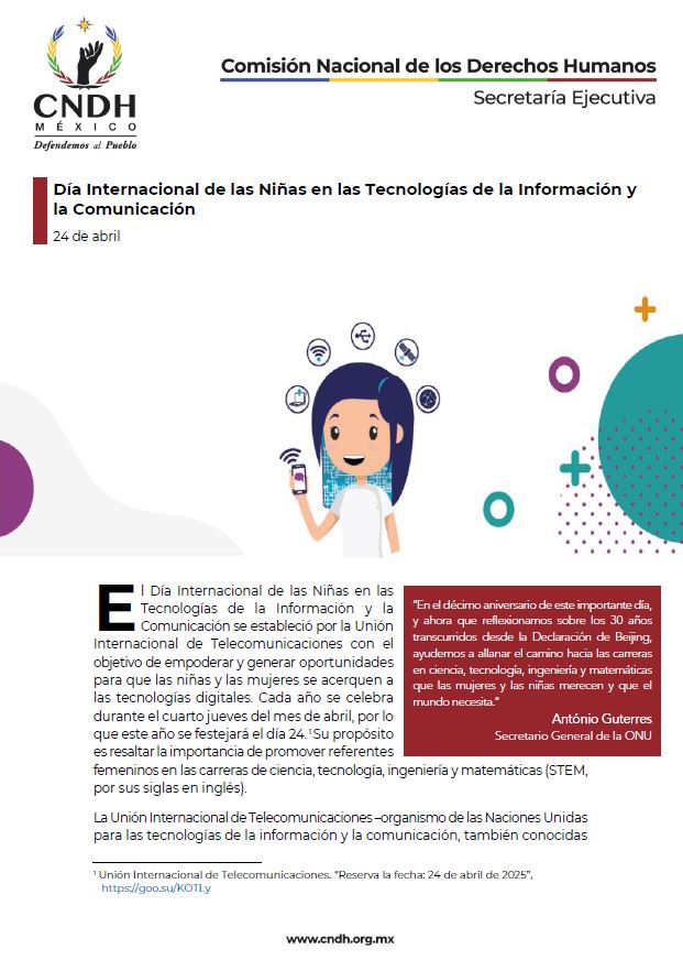 Día Internacional de las Niñas en las Tecnologías de la Información y la Comunicación