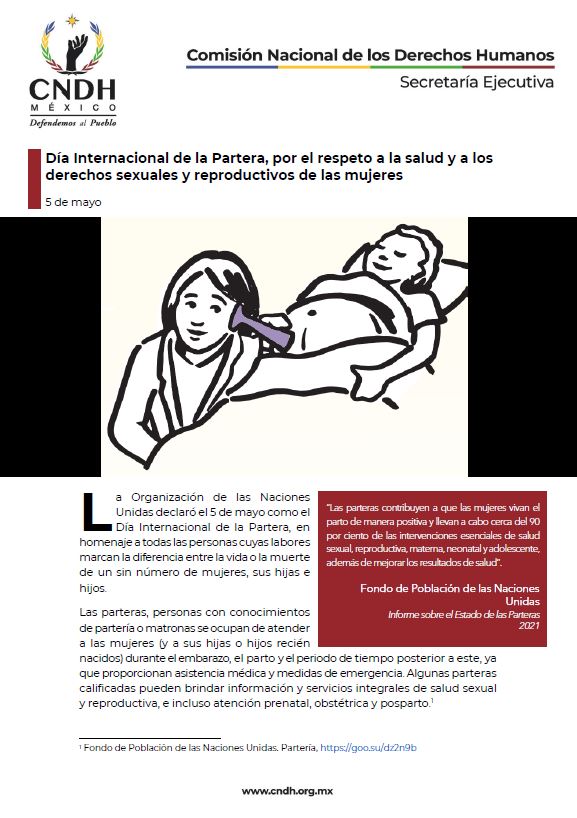 Día Internacional de la Partera, por el respeto a la salud y a los derechos sexuales y reproductivos de las mujeres