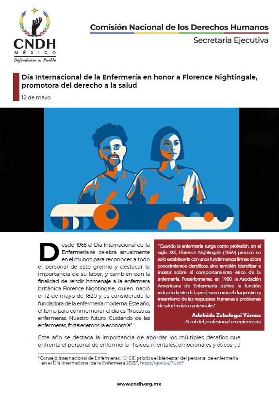 Día Internacional de la Enfermería en honor a Florence Nightingale, promotora del derecho a la salud