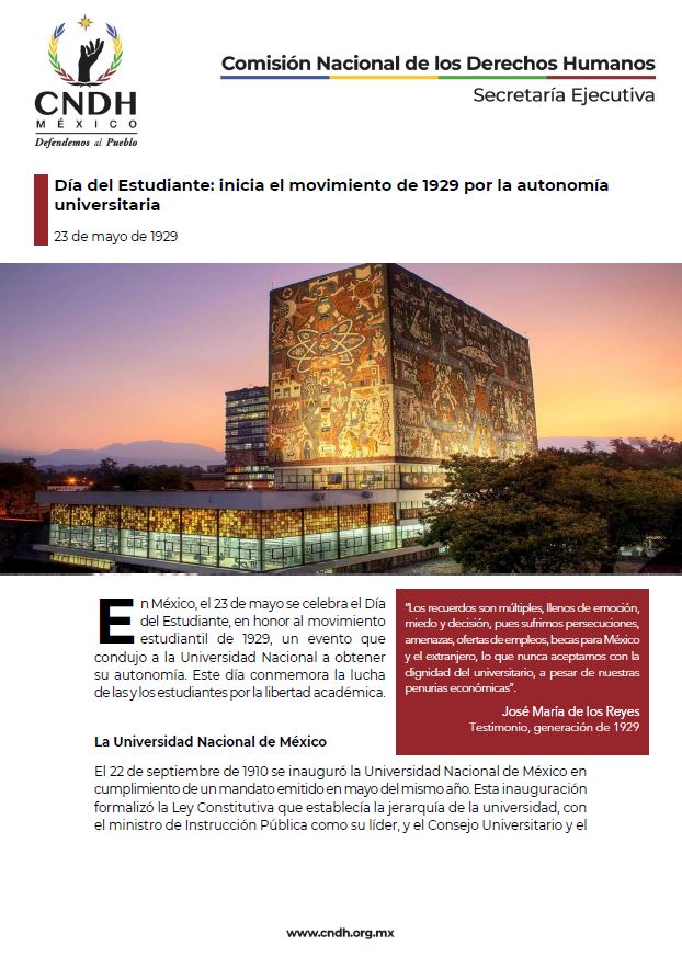 Día del Estudiante: inicia el movimiento de 1929 por la autonomía universitaria