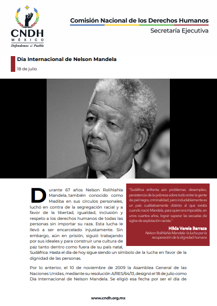  Día Internacional de Nelson Mandela