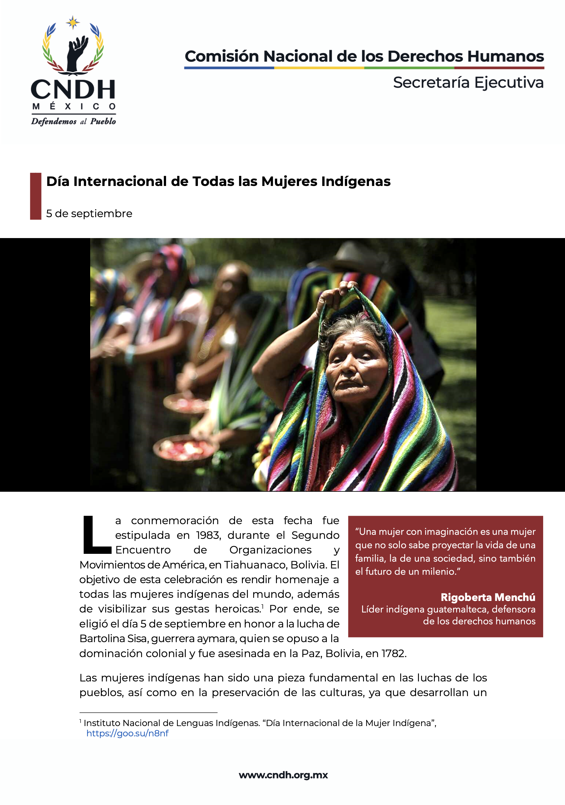 Día Internacional de Todas las Mujeres Indígenas