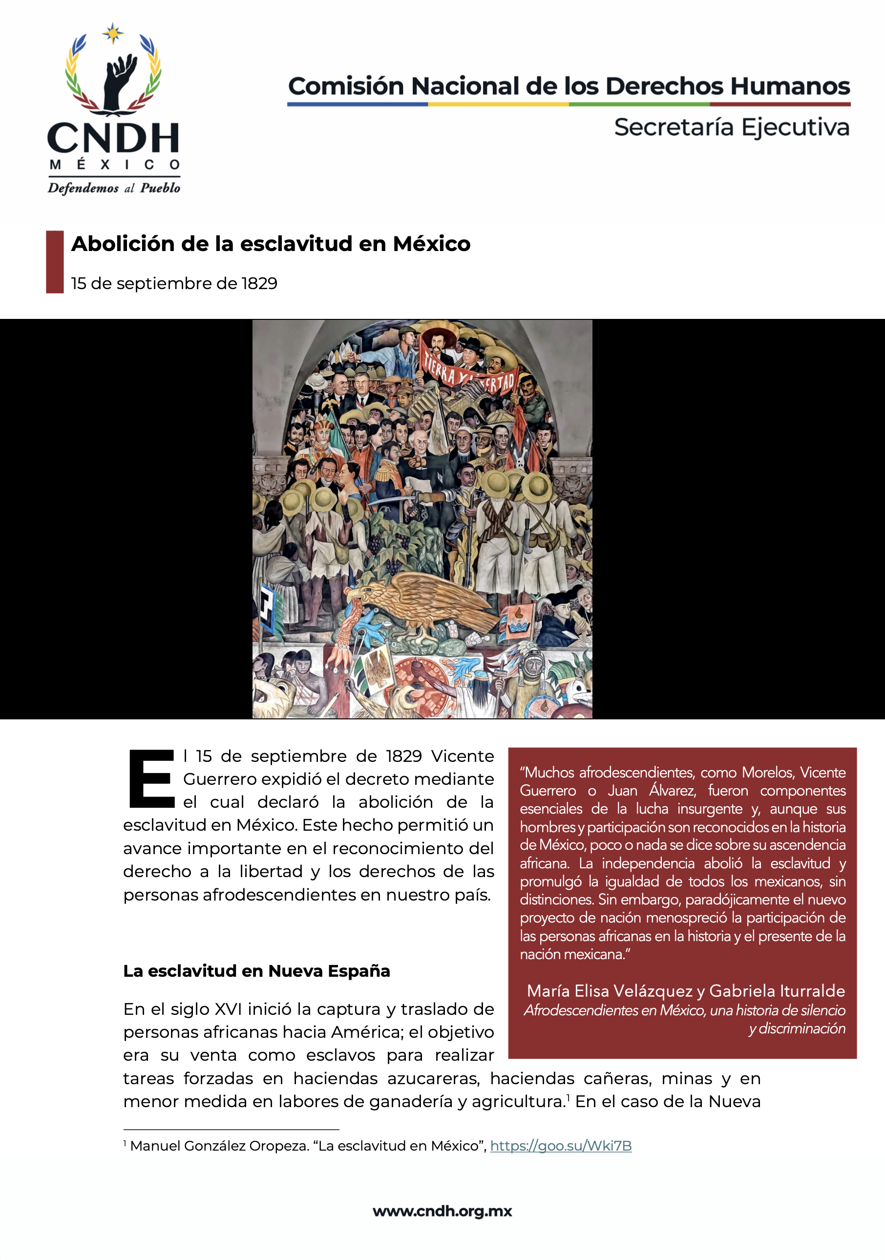 Abolición de la esclavitud en México