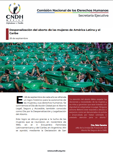 Despenalización del aborto de las mujeres de América Latina y el Caribe