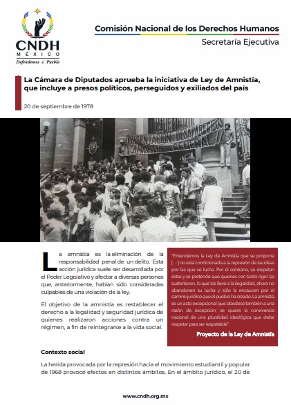 La Cámara de Diputados aprueba la iniciativa de Ley de Amnistía, que incluye a presos políticos, perseguidos y exiliados del país