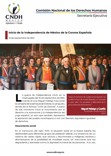 Inicio de la Independencia de México de la Corona Española