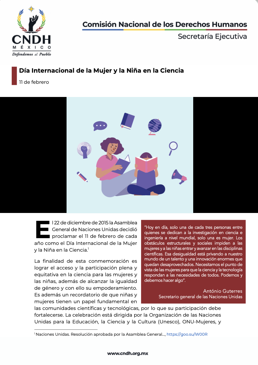 Día Internacional de la Mujer y la Niña en la Ciencia
