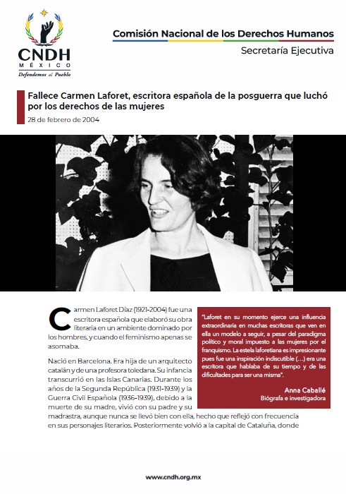 Fallece Carmen Laforet, escritora española de la posguerra que luchó por los derechos de las mujeres