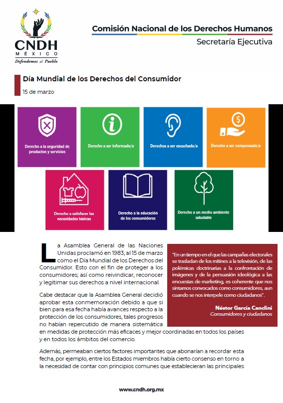 Día Mundial de los Derechos del Consumidor