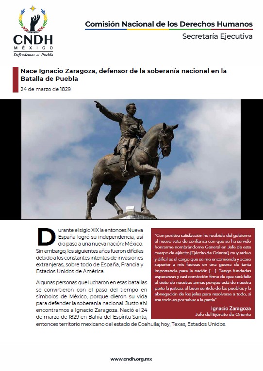 Nace Ignacio Zaragoza, defensor de la soberanía nacional en la Batalla de Puebla