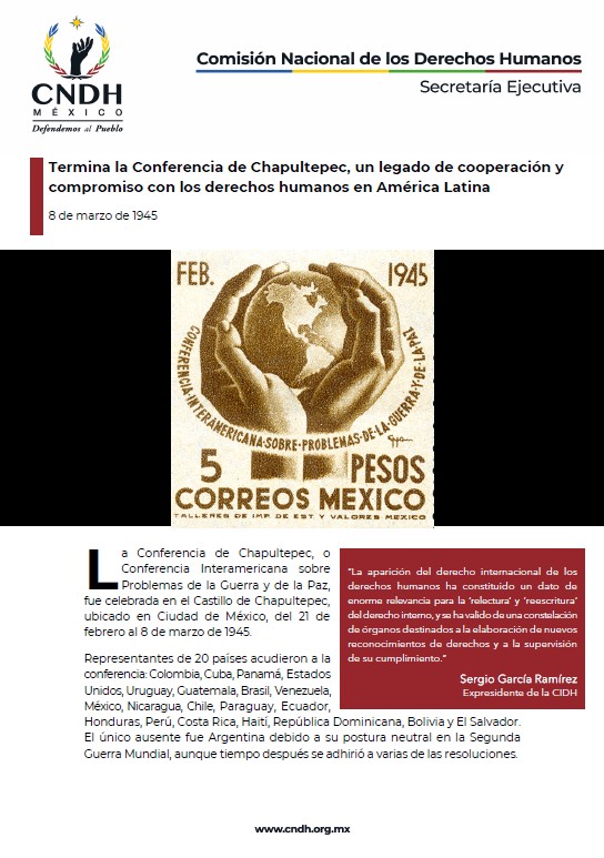 Termina la Conferencia de Chapultepec, un legado de cooperación y compromiso con los derechos humanos en América Latina