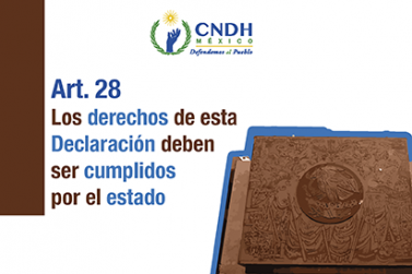 Los derechos de esta Declaración deben ser cumplidos por el estado