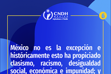 México no es la excepción e históricamente esto ha propiciado clasismo, racismo, desigualdad social, económica e impunidad; y en consecuencia la falta de un verdadero estado de derecho y de una democracia efectiva.