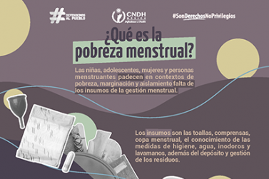 Garantizar gestión menstrual digna